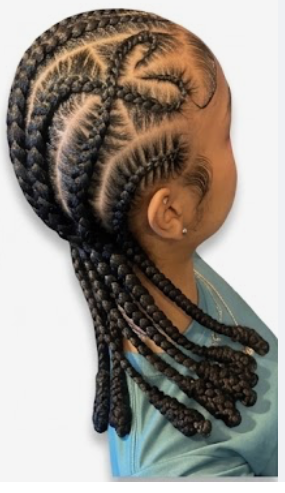 Featured braided hairstyle by Kyan's Beauty