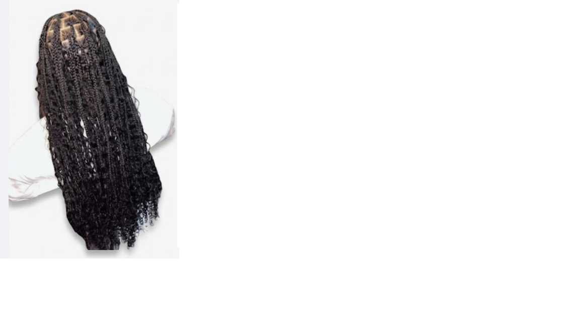 Long braided hairstyle by Kyan's Beauty